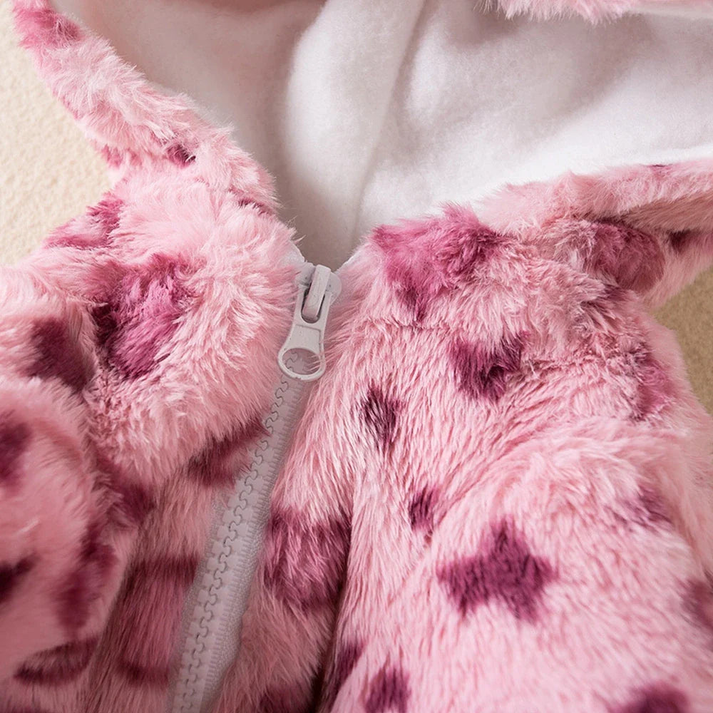 Leopard Fleece Dog Hoodie Coat Jacket Warm Winter Clothes for Small Dogs French Bulldog Chihuahua